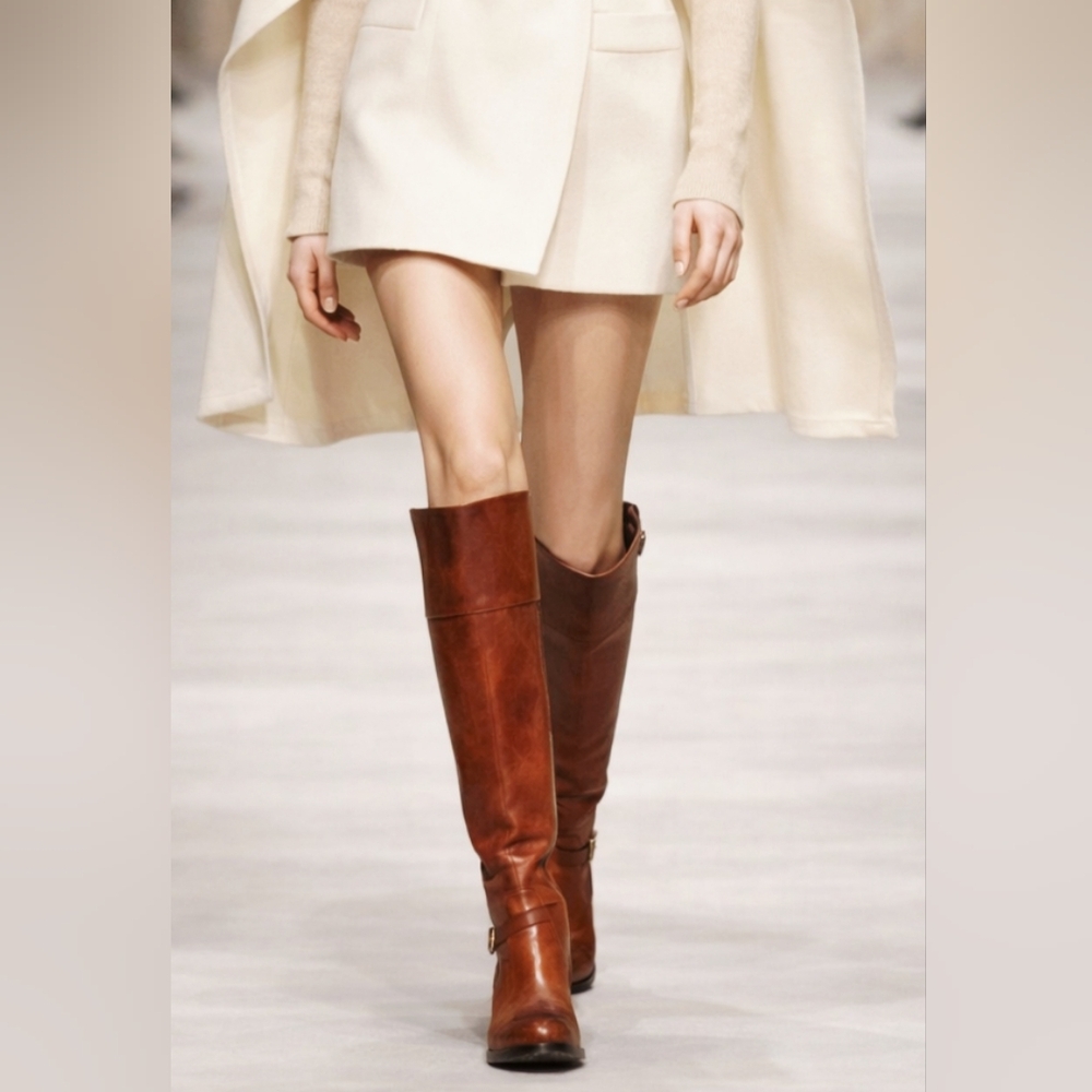 🤎RUDSAK Elegant Brown Knee-High Leather Boots🤎